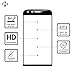 LG G5 Screen Protector Full Coverage Screen Protector for LG G5 HD Clear Anti-Bubble Tempered glass (Black)