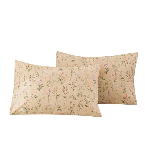 Ecocott Floral Washed Cotton Pillowcases