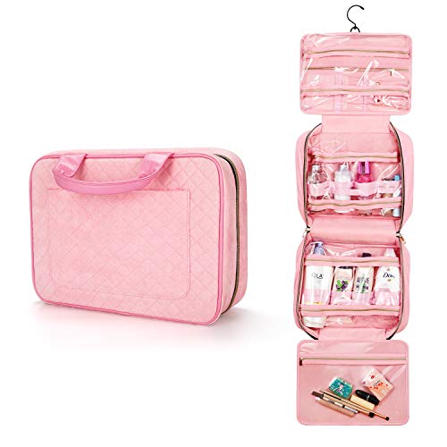Large Travel Toiletry Bag with Hanging Hook, Jelly Comb Waterproof Cosmetic Travel Bag for Women, Makeup Travel Organizer for Jewellery, Shampoo, Toiletries, Bottles, Accessories. 1 Large Travel Toiletry Bag with Hanging Hook, Jelly Comb Waterproof Cosmetic Travel Bag for Women, Makeup Travel Organizer for Jewellery, Shampoo, Toiletries, Bottles, Accessories.
