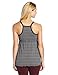 Leading Lady Women's Nursing Tank Stylish Cami with Inner Shelf Bra, Black Stripe, 2X