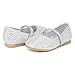 DREAM PAIRS Toddler Girls Dress Shoes Mary Jane Ballet Flats, Flower Girl Shoes with Rhinestone, Slip-on Toddler Mary Jane Flats,Size 9 Toddler,Silver/Glitter,MUY-Shine-Infant-1