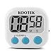 Kootek Digital Kitchen Timer 2 Pack Cooking Timer Clock with Loud Alarm Magnetic Back and Retractable Stand, Minute Second Count Up Countdown, Large LCD Display
