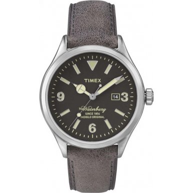 Timex Originals TW2P75000 Mens Originals Modern Brown Leather Strap Watch