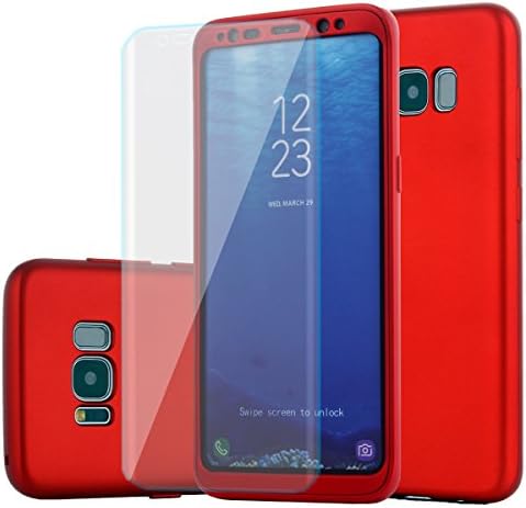 Samsung Galaxy S8 Plus case, include a HD Screen Protector,360°Full Protective Luxury Slim Ultra-light Dual Layer soft TPU bumper shockproof Cover case For Samsung Galaxy S8 Plus