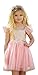 Birthday Dress for Little Girls Princess Ballerina Party, Pink, 6Y