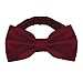 Platinum Hanger Mens Classic Pre-Tied Satin Formal Tuxedo Bowtie Adjustable Length Large Variety Colors Available (Burgundy)