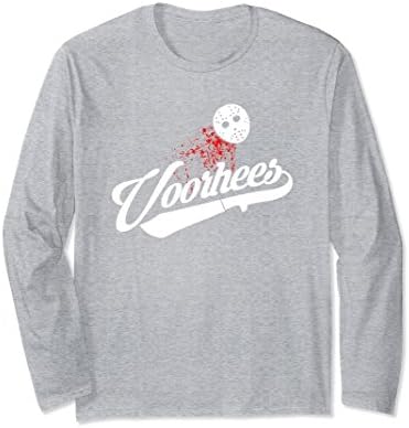 Friday 13th Jason Varsity | Voorhees Long Sleeve T-Shirt
