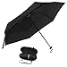 Yoobure Small Mini Umbrella with Case Light Compact Design Perfect for Travel Lightweight Portable Parasol Outdoor Sun&Rain Umbrellas-BLACK