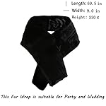 Aukmla Long Wedding Faux Fur Wraps and Shawls Wedding Bridal Stole for Brides and Bridesmaids Aukmla Long Wedding Faux Fur Wraps and Shawls Wedding Bridal Stole for Brides and Bridesmaids