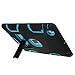 iPad 4 Case, iPad 3 Case, iPad 2 Case - E LV iPad 4 3 2 Case Cover - Shock-Absorption / High Impact Resistant Hybrid Dual Layer Armor Defender Full Body Protective Case Cover with 1 Stylus - BLACK / TURQUOISE