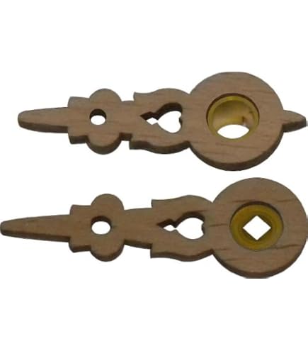 thumbnail image 2 of Wood Cuckoo Clock Hands - Fits Regula, 90mm / 3.5" Dial, With Minute Bushing 2 of 2
