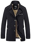 Wantdo Men's Cotton Turn Down Jacket With Fleece