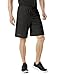 TM-MBS01-BLK_Large Tesla Men's Active Shorts Sports Performance HyperDri II With Pockets MBS01