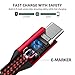 USB C to C Cable 5A Fast Charging, Nimaso 6.6ft 100W PD USB C to USB C Cable Nylon Braided Cord Compatible with Google Pixel 3a/3/2 XL, MacBook, iPad Pro 2020, Galaxy S10/S9/S8, Nexus 6P and More-Red