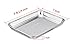 TeamFar 304 18/8 Stainless Steel Toaster Oven Pan Tray Ovenware, 7''x9''x1'', Heavy Duty & Healthy, Mirror Finish & Easy clean, Deep Edge, Dishwasher Safe (18/8 Steel)