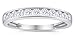 1/2ctw Diamond Channel Wedding Band in 10k White Gold
