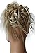 CAISHA XXL Hairpiece Scrunchie Updo Voluminous Slightly Wavy Messy Bun Blonde Mix G13F