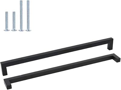 Goldenwarm 15-Pack Black Cabinet Handles 320mm Hole Centers