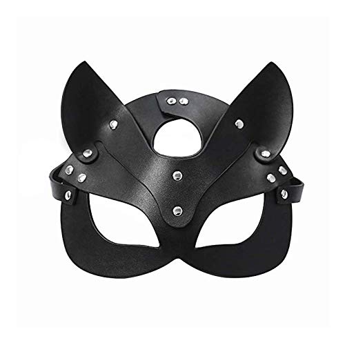 Maschera-In-PU-di-Misura-Regolabile-con-Rivetti-Sexy-E-Affascinante-Porta-Diversi-Effetti-Visivi-Maschera-Misteriosa