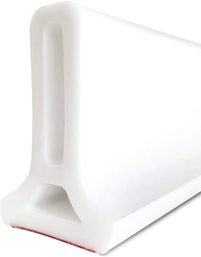 Frantie 3ft/5ft/6ft/8ft/10ft Collapsible Shower Water Dam Shower Barrier and Retention System and Keeps Water Inside Threshold Dry and Wet Separation