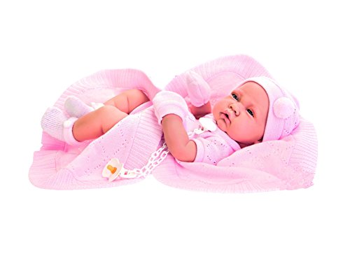 Muñeca Rn Niña con toquilla, 42 Cm