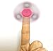 Glow-In-The-Dark Spinner, Hand Spinner Toy Kit by Boxgear for Relieving ADHD, Anxiety, Boredom Spins for up to 2 Minutes Non-3D Printed. Premium Weighted and Balanced Hand Spinner - Pnk