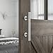 SMARTSTANDARD 10 Inch Sliding Barn Door Handle, Pull and Flush Hardware Set, Stainless Steel, Large Rustic Two-Side Design, Round