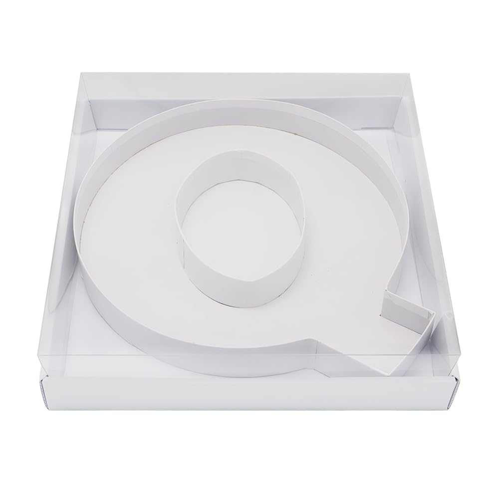 WENPACK 30.5cm Fillable Cardboard Letter Shaped Box Clear Cover Sweets Charcuterie Grazing Packaging (Q) — image 1