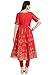BIBA Women's Anarkali Cotton Silk Suit Set 38 Red