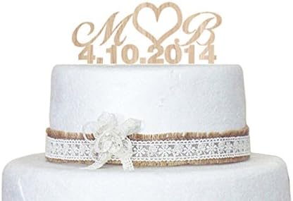 Amazon Com Designyours Wedding Cake Topper Monogram Custom Any