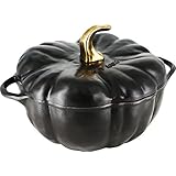 Staub 3.5 Quart Pumpkin Cocotte Black Matte