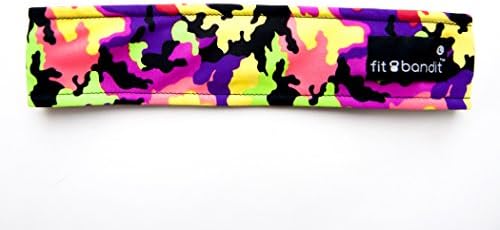 Non Slip Sports Headband for Exercise, Multi Color, Neon Camo