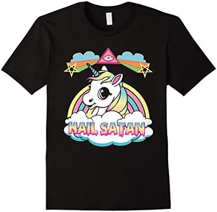 Mens Hail Satan Shirt XL Black