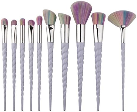 10PCS Make Up Foundation Eyebrow Eyeliner Blush Cosmetic Concealer Brushes