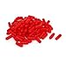 uxcell 4mm Inner Dia Rubber Hose End Cap Screw Thread Protector Cover Red 100pcs