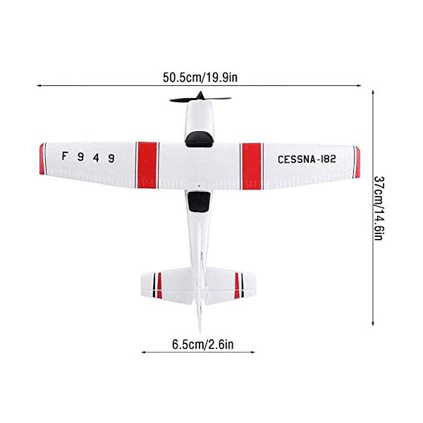 XHH RC Flugzeug F949 Cessna 182 Modell Schaum EPP RC Drohne 2.4G 3-Kanal-Fernbedienung Flugzeug Segelflugzeug, Kinder… – Bild 7