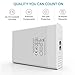Desktop Charger: Stalion® Multiple USB Hub 6-Port Portable Charger (Ceramic White) with Smart Technology Universal for iPhone 6s Plus iPad Air Mini Pro Galaxy S6 Edge+ Samsung Galaxy Note 5