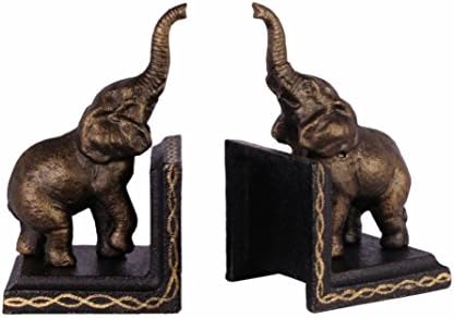 Bookend Book End Set of 2 Cast Iron Elephant Height 15 cm