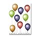 Birthday Cards Assortment - Box of 30 Blank Note Cards - 6 Colorful Designs - and 32 Envelopes