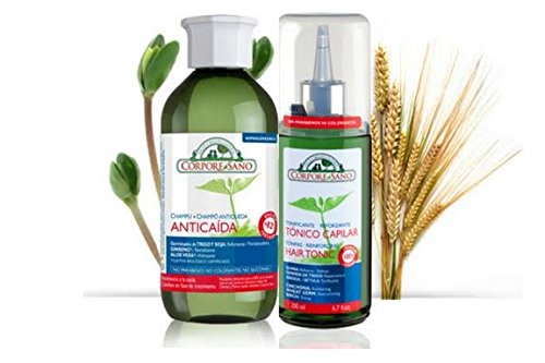 Hair Loss Treatment - Corpore Sano Set: 1 Hair Loss Shampoo and 1 Hair Tonic- No parabens- No colorants