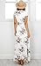 JESPER Womens Boho Long Maxi Dress Ladies V Neck Floral Casual Beach Party Wedding Guest Dress