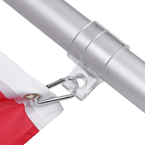 Portable Durable Extendable Aluminum Alloy Material Flagpole Retractable Flagpole Windsock Flag Pole Decoration Tool - Thumbnail 2