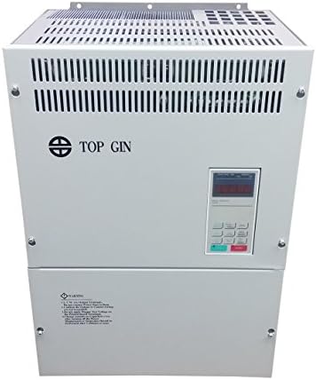 TOP GIN 75KW 380V 100HP 130A New Variable Frequency Drive Inverter VFD Applicable To Permanent Magnet Servo Controller IP For Spindle Motor Speed Control With English Operation Manual (VFD-75KW)
