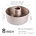 Bakerdream Angel Food Pan Tube Cake Pan with Removable Loose Bottom Nonstick Bakeware Angel Food Cake Pan, 8 inch