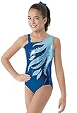 Balera Gymnastics Leotard Asymmetrical Navy Royal Child Medium