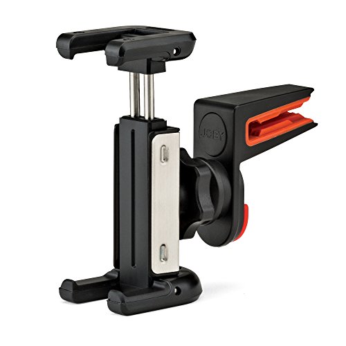 Joby GripTight Auto Vent Clip - Quickly and Discreetly Attach Smartphone Between 2.1-2.8 Inch (54-72mm) Wide To The Vents In Any Car