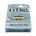 200 pcs Quality Shrink Wrap Bags 4 x 6 inch for Bath Bombs, DIY Crafts, Handmade Soaps by Mighty Gadget (R) - 100 Gauge Thickness