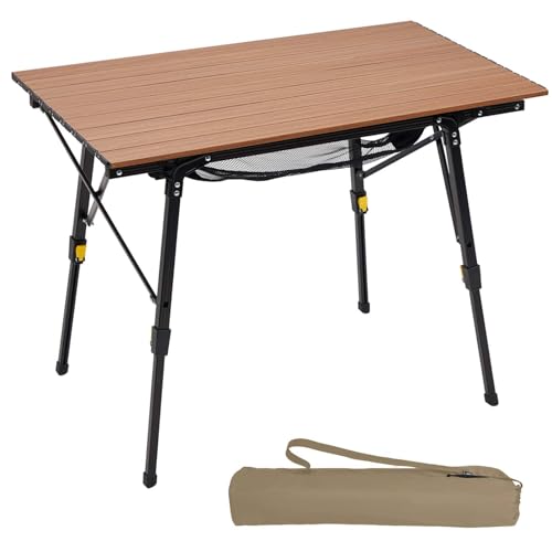 Portal Campingtisch faltbar Höhenverstellbar 90 x 53cm für 4 Personen