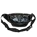CTM Women's Sequin Sparkling Mesh Waist Pack