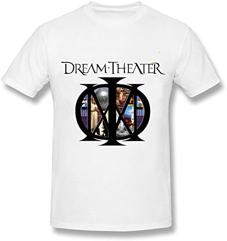 Men's Dream Theater Progressive Metal Logo T-shirt-White Unknown Binding